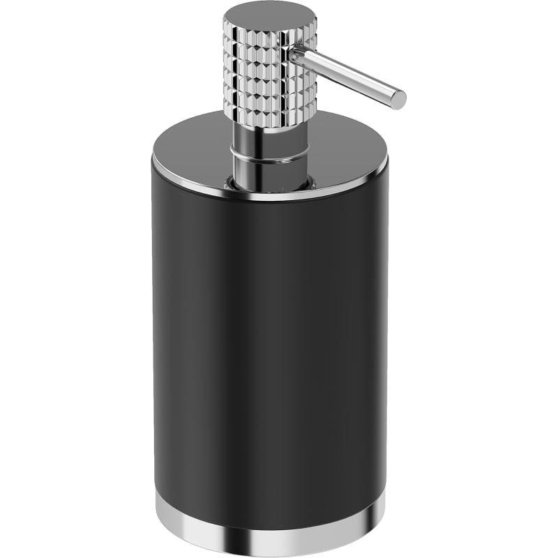 Mexen Triv standing soap dispenser, black/chrome - 70A33059-00B