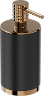 Mexen Triv standing soap dispenser, black/rose gold - 70A33059-60B