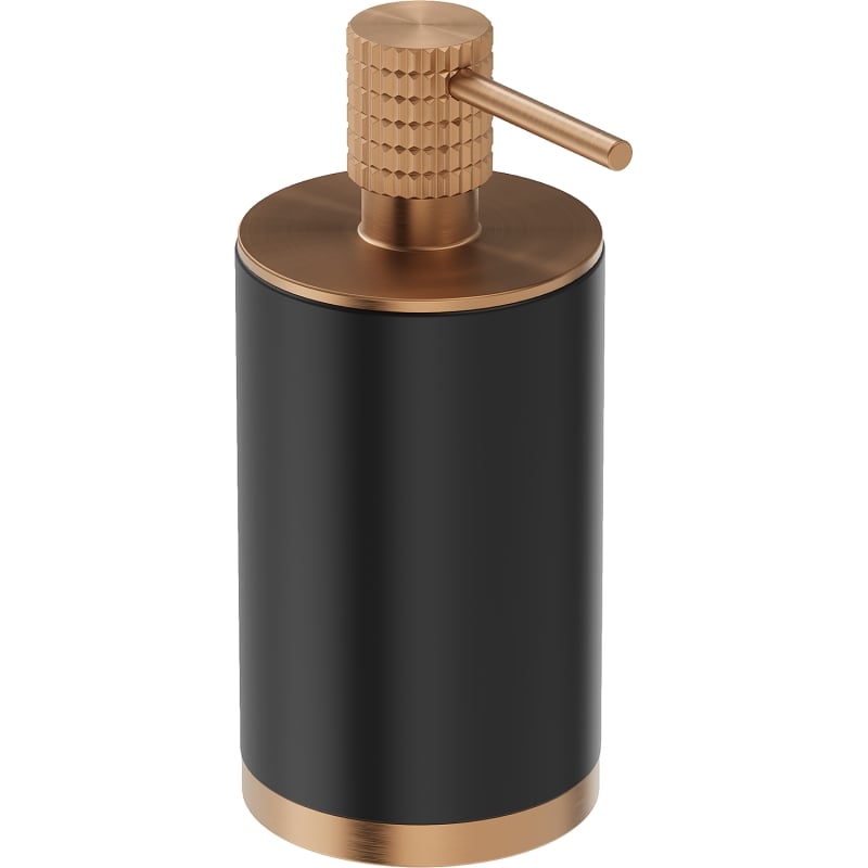Mexen Triv standing soap dispenser, black/brushed copper - 70A33059-65B