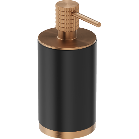 Mexen Triv standing soap dispenser, black/brushed copper - 70A33059-65B