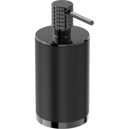 Mexen Triv standing soap dispenser, black/black chrome - 70A33059-73B
