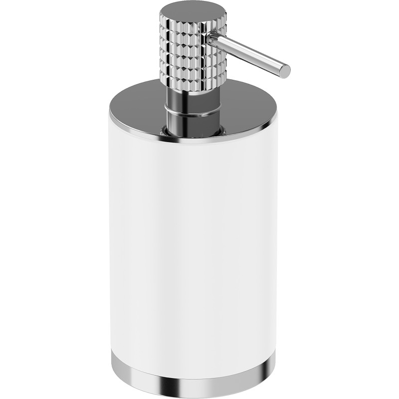 Mexen Triv freestanding soap dispenser, white/chrome - 70A33059-00W