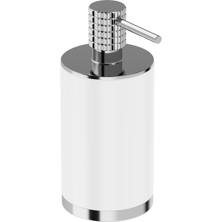 Mexen Triv freestanding soap dispenser, white/chrome - 70A33059-00W