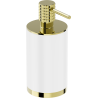 Mexen Triv standing soap dispenser, white/gold - 70A33059-50W