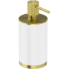 Mexen Triv standing soap dispenser, white/brushed gold - 70A33059-55W