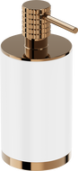 Mexen Triv standing soap dispenser, white/pink gold - 70A33059-60W