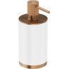 Mexen Triv standing soap dispenser, white/brushed copper - 70A33059-65W