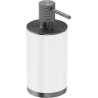 Mexen Triv standing soap dispenser, white/brushed gun gray - 70A33059-66W