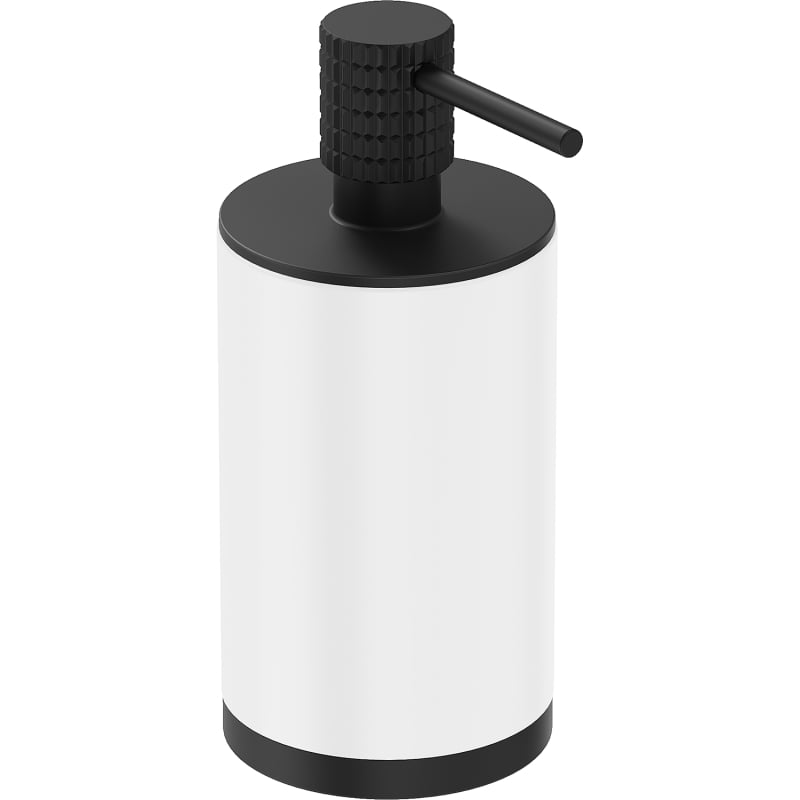 Mexen Triv standing soap dispenser, white/black - 70A33059-70W