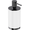 Mexen Triv standing soap dispenser, white/black chrome - 70A33059-73W