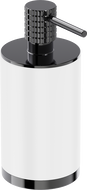 Mexen Triv standing soap dispenser, white/black chrome - 70A33059-73W