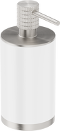Mexen Triv freestanding soap dispenser, white/brushed nickel - 70A33059-97W