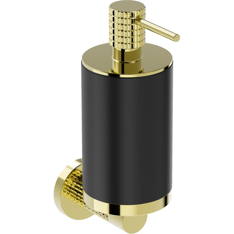 Mexen Triv soap dispenser, black/gold - 70A33058-50B