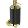 Mexen Triv soap dispenser, black/gold - 70A33058-50B
