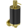 Mexen Triv soap dispenser, black/brushed gold - 70A33058-55B