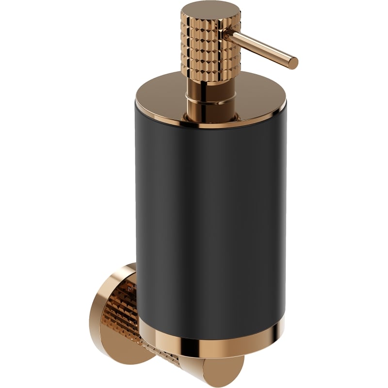 Mexen Triv soap dispenser, black/rose gold - 70A33058-60B