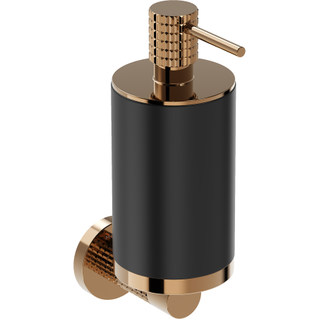 Mexen Triv soap dispenser, black/rose gold - 70A33058-60B