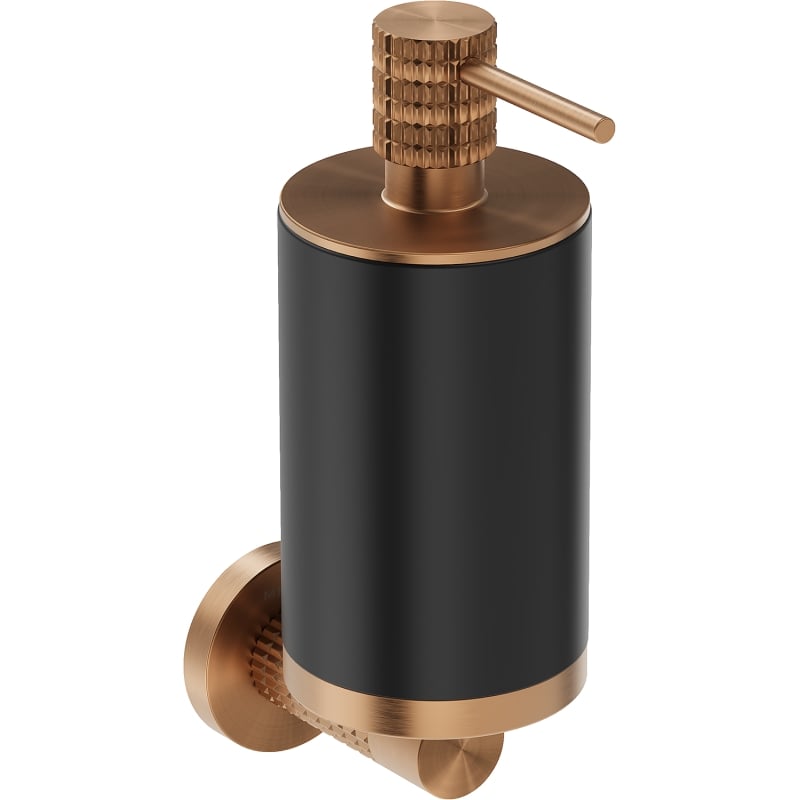 Mexen Triv soap dispenser, black/brushed copper - 70A33058-65B
