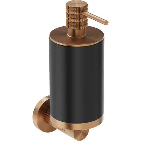 Mexen Triv soap dispenser, black/brushed copper - 70A33058-65B