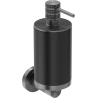 Mexen Triv soap dispenser, black/brushed gun gray - 70A33058-66B