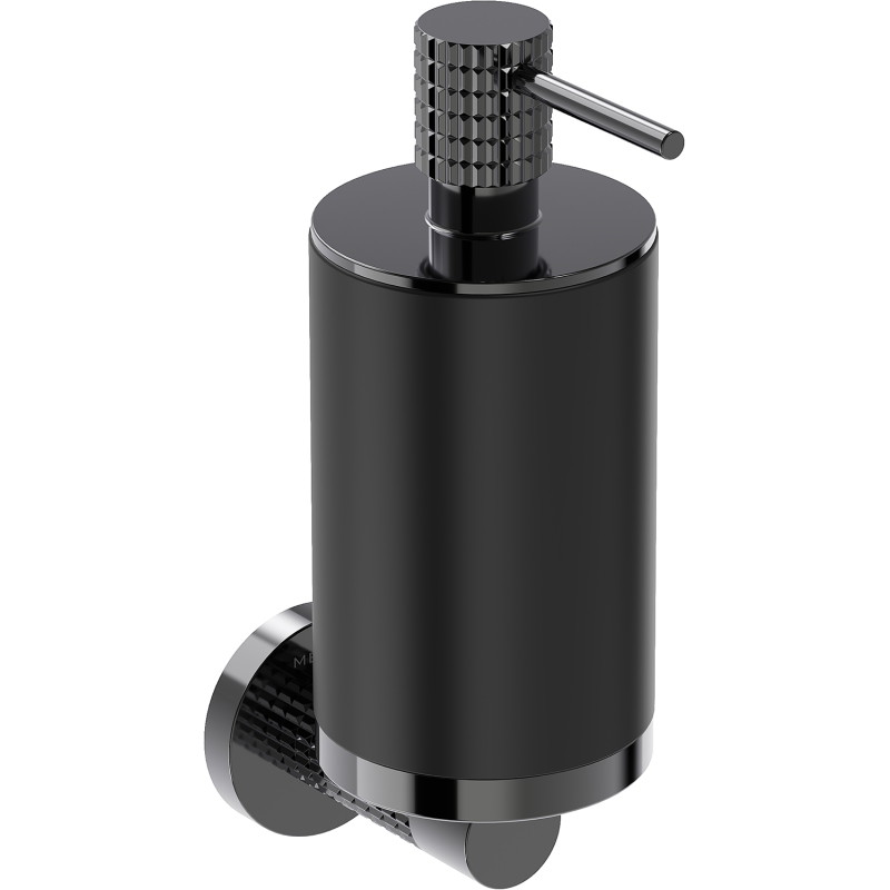 Mexen Triv soap dispenser, black/black chrome - 70A33058-73B