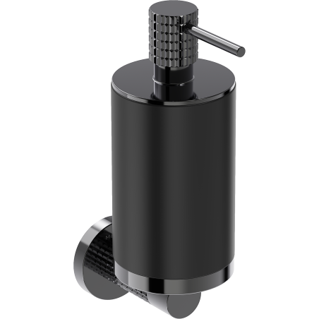 Mexen Triv soap dispenser, black/black chrome - 70A33058-73B