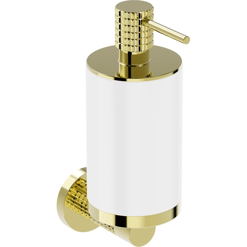 Mexen Triv soap dispenser, white/gold - 70A33058-50W