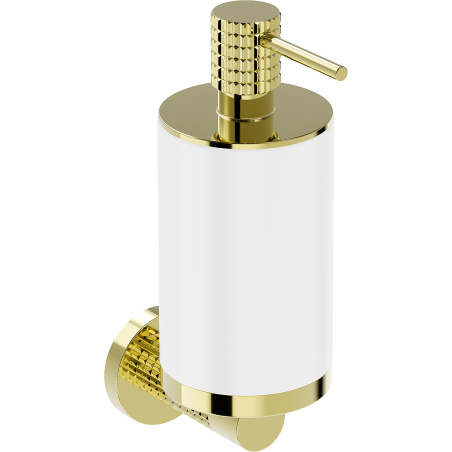 Mexen Triv soap dispenser, white/gold - 70A33058-50W