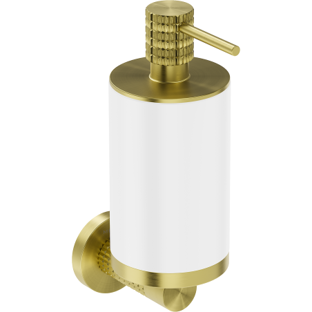 Mexen Triv soap dispenser, white/brushed gold - 70A33058-55W