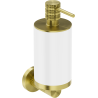 Mexen Triv soap dispenser, white/brushed gold - 70A33058-55W