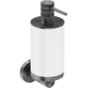 Mexen Triv soap dispenser, white/brushed gun gray - 70A33058-66W