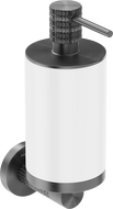 Mexen Triv soap dispenser, white/brushed gun gray - 70A33058-66W
