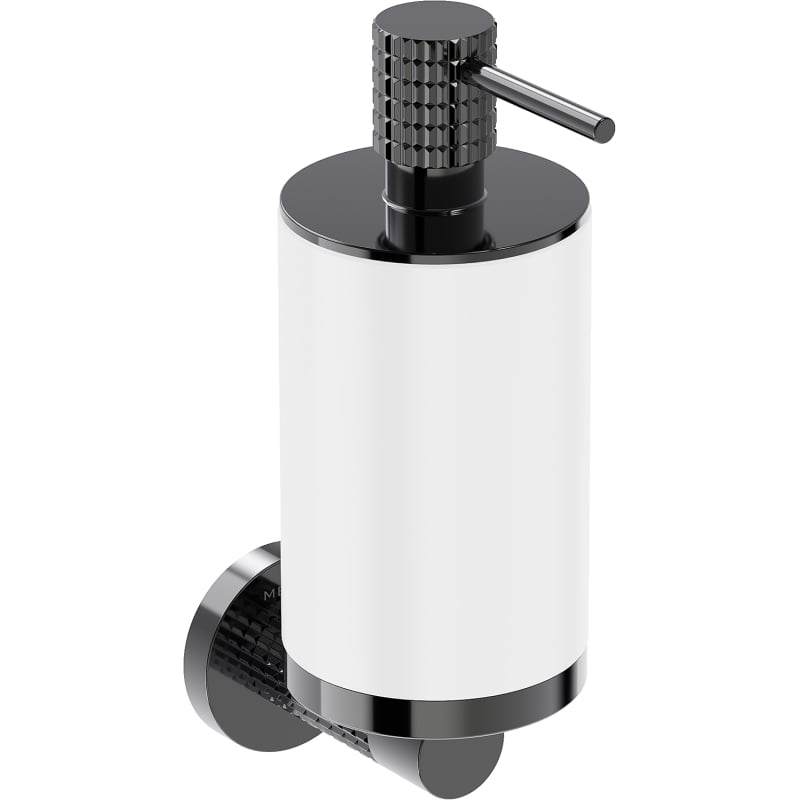 Mexen Triv soap dispenser, white/black chrome - 70A33058-73W
