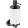 Mexen Triv soap dispenser, white/black chrome - 70A33058-73W