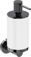 Mexen Triv soap dispenser, white/black chrome - 70A33058-73W