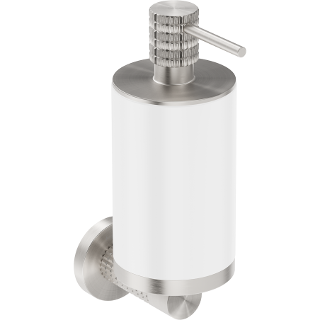 Mexen Triv soap dispenser, white/brushed nickel - 70A33058-97W