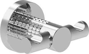 Mexen Triv double towel hook, chrome - 70A33012-00