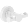 Mexen Triv double towel hook, white - 70A33012-20
