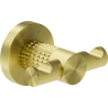 Mexen Triv double towel hook, brushed gold - 70A33012-55