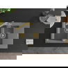 Mexen Gaspar 1.5-compartment granite sink with a drip tray and kitchen mixer tap Duero, Grey - 6507-71-671600-50