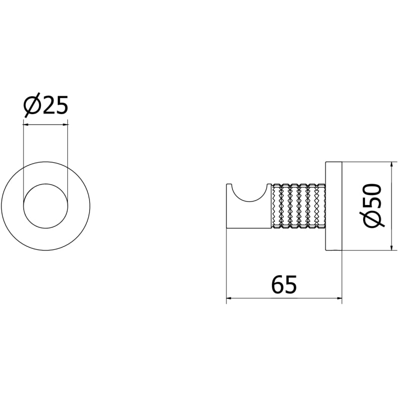 Mexen Triv towel hook, white - 70A33011-20