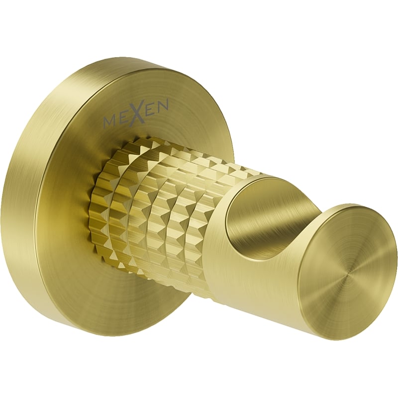Mexen Triv towel hook, brushed gold - 70A33011-55