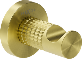 Mexen Triv towel hook, brushed gold - 70A33011-55