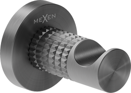 Mexen Triv towel hook, brushed gun gray - 70A33011-66