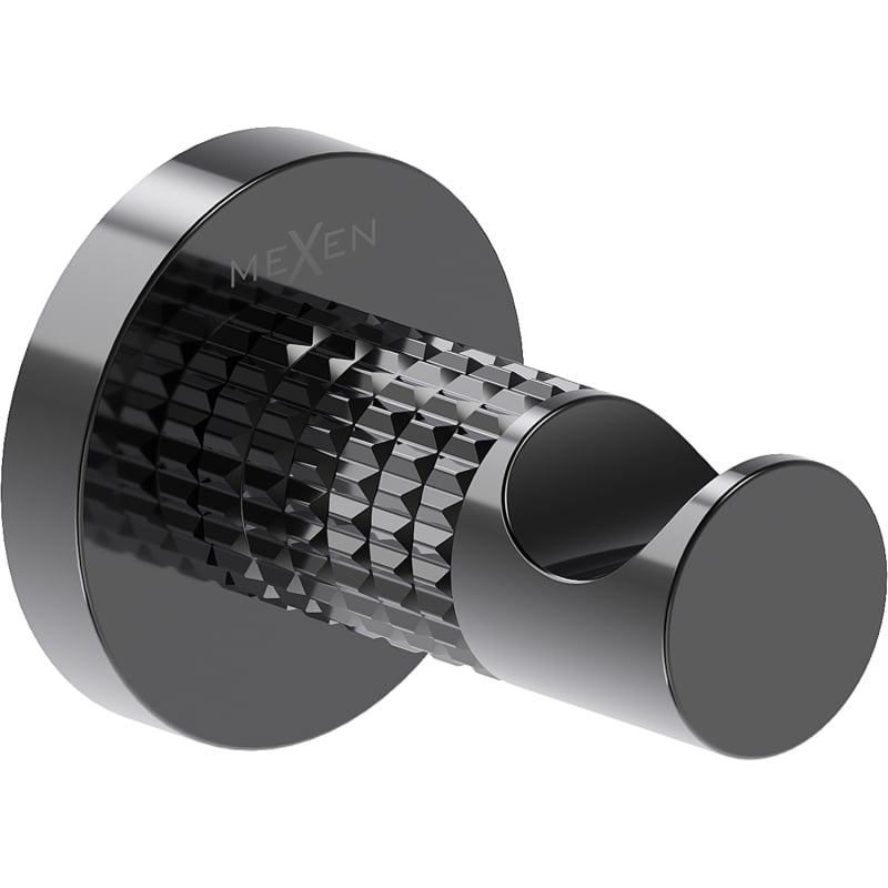 Mexen Triv towel hook, black chrome - 70A33011-73