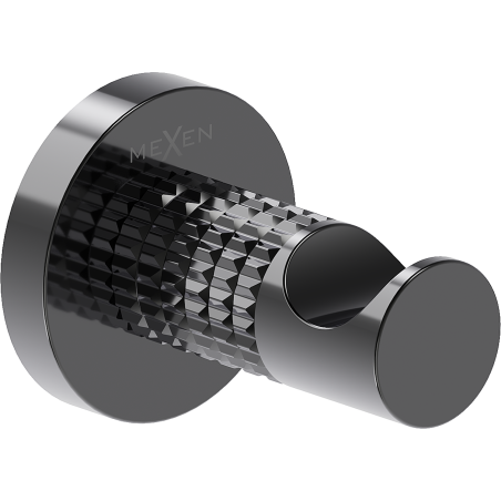 Mexen Triv towel hook, black chrome - 70A33011-73