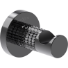 Mexen Triv towel hook, black chrome - 70A33011-73