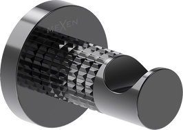 Mexen Triv towel hook, black chrome - 70A33011-73