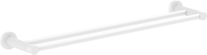 Mexen Triv double towel rack, white - 70A33047-20