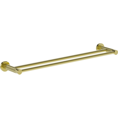 Mexen Triv double towel rack, gold - 70A33047-50